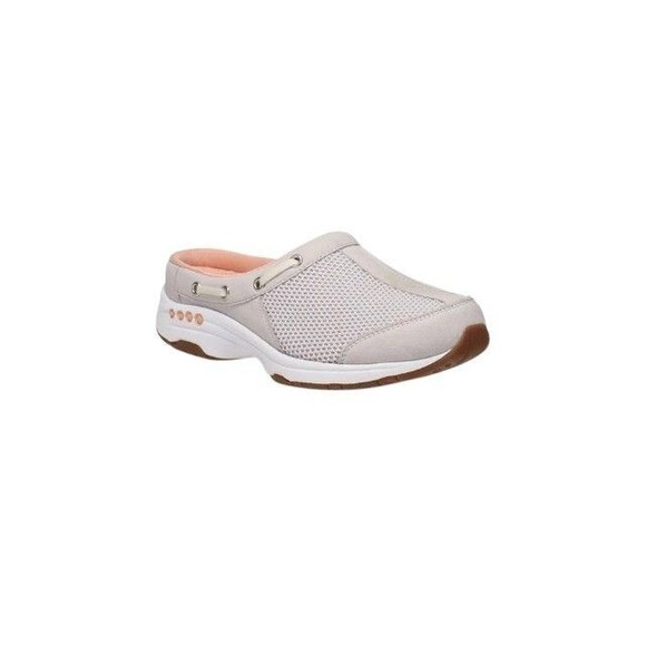 NIB EASY SPIRIT Travelport Casual Slip-on Mules Clogs Sneakers Light Grey 8M - Picture 9 of 12